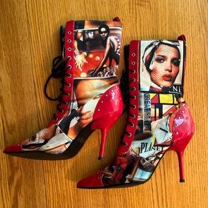 Women’s Fashion High Heel Boots, Size 11